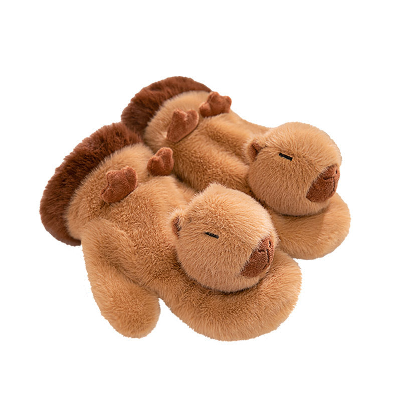 Kinder Plüschhandschuhe – Niedliche Capybara Handwärmer für kleine Tierliebhaber