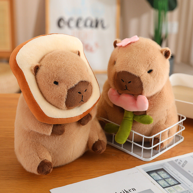 Capybara Plüschtier in verschiedenen niedlichen Varianten - Stofftier