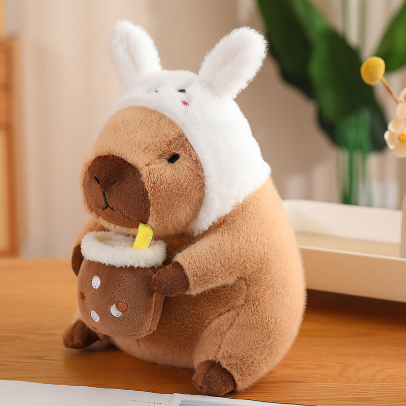 Capybara Plüschtier in verschiedenen niedlichen Varianten - Stofftier