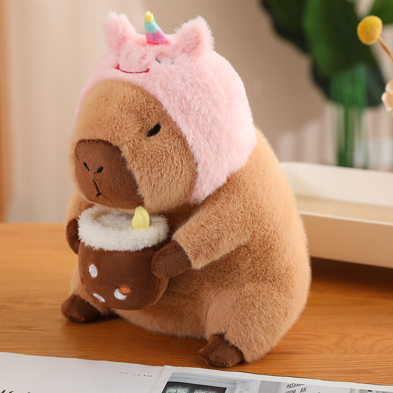 Capybara Plüschtier in verschiedenen niedlichen Varianten - Stofftier