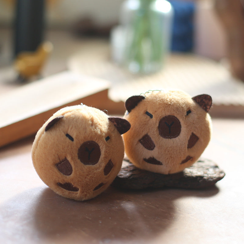 Kleiner süsser Capybara Plüsch Anhänger - Schlüsselanhänger