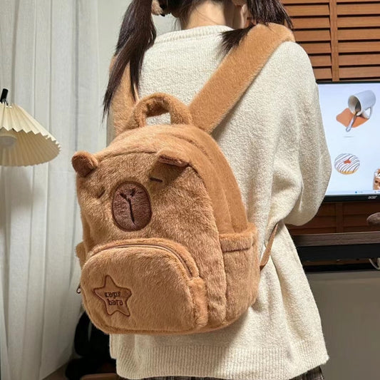 Kucheliger Capybara Plüsch Rucksack
