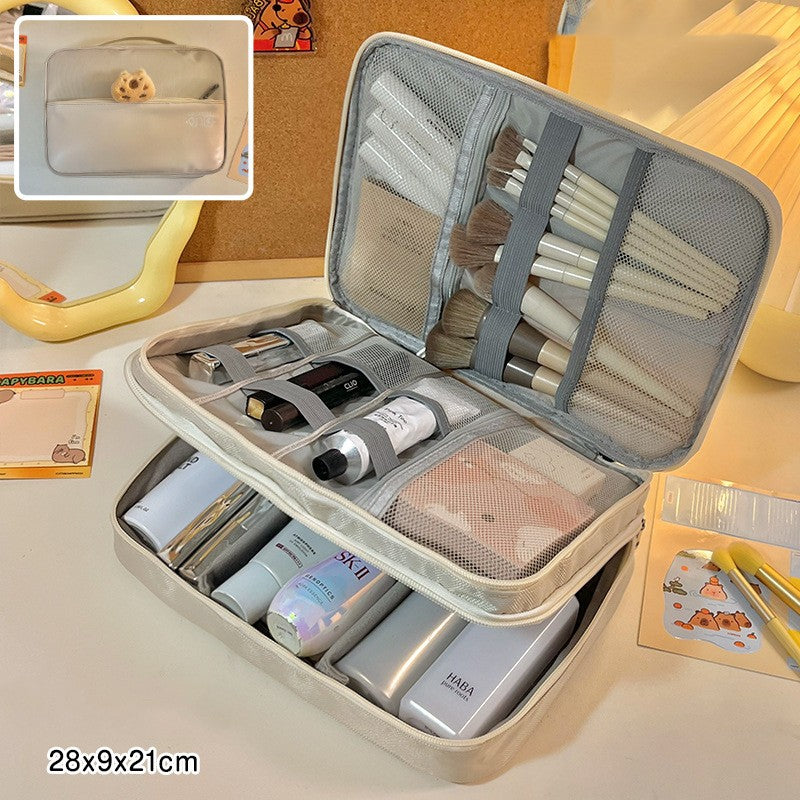 Große Kosmetiktasche mit Vielseitigen Fächern – Multi-Funktionale Schicht-Aufteilung